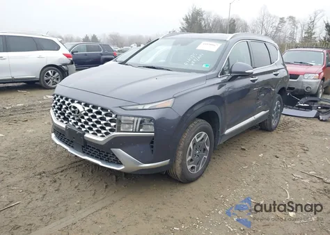 2022 Hyundai Santa Fe Hybrid Blue z USA, uszkodzony, nr VIN KM8S2DA16NU016135